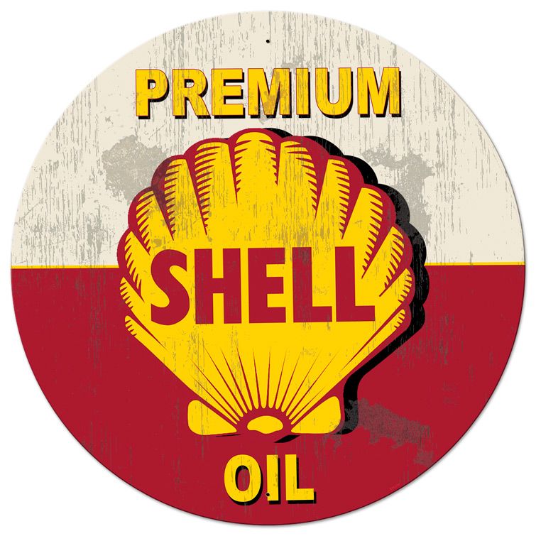 Red Premium Shell Oil Led 42 X 42