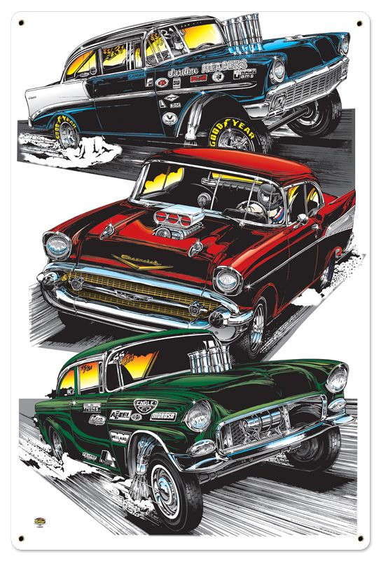 3 Cars 24 X 36