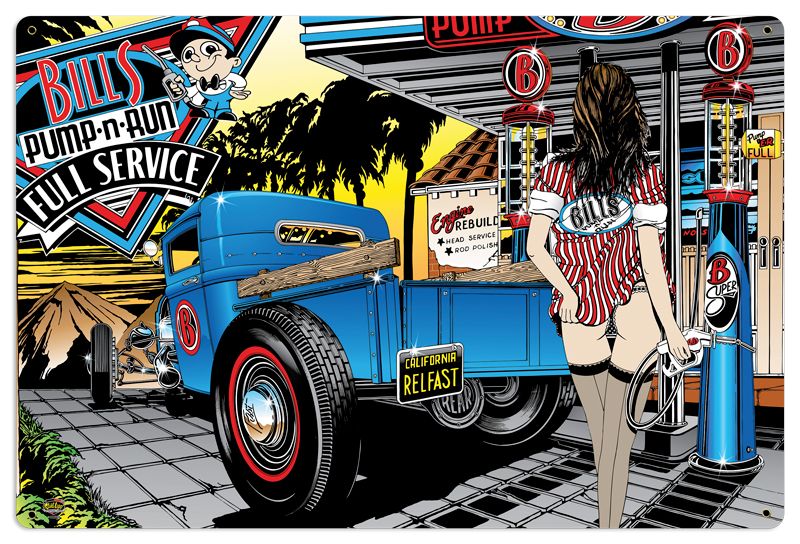 Bill'S Pump And Run Full Service 24 X 36