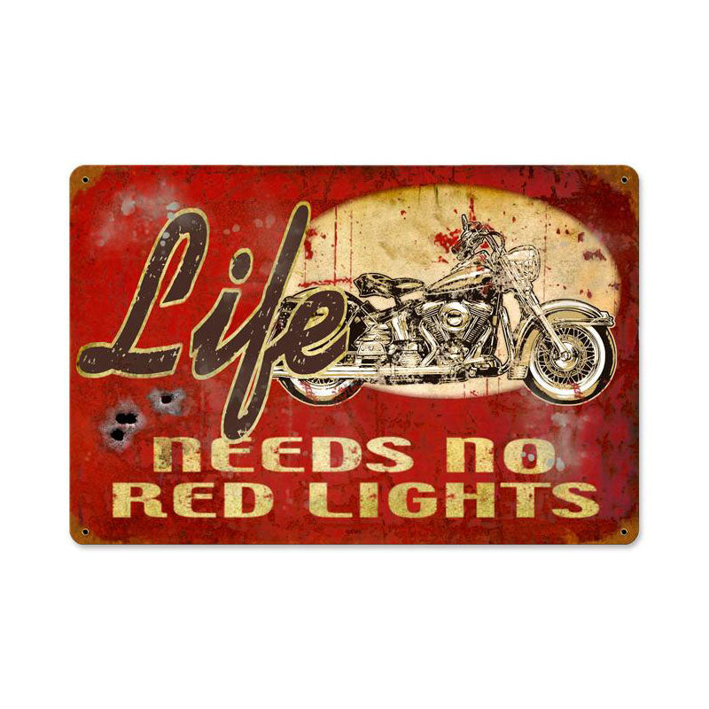 No Red Lights 12 x 18