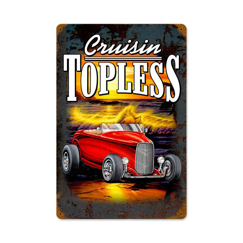 Cruisin Topless 12 x 18