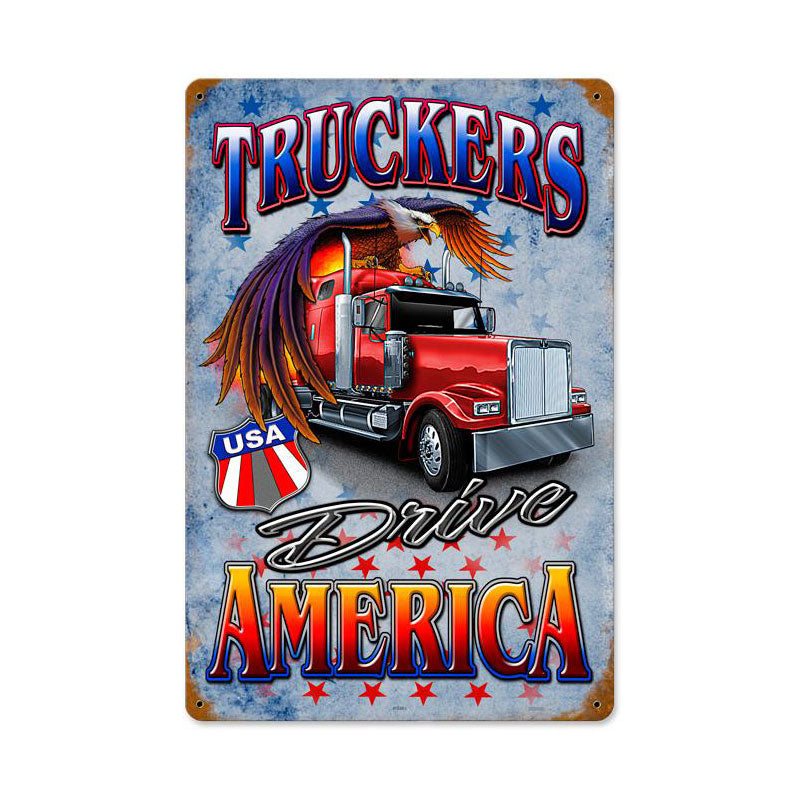 Truckers Drive 18 x 12