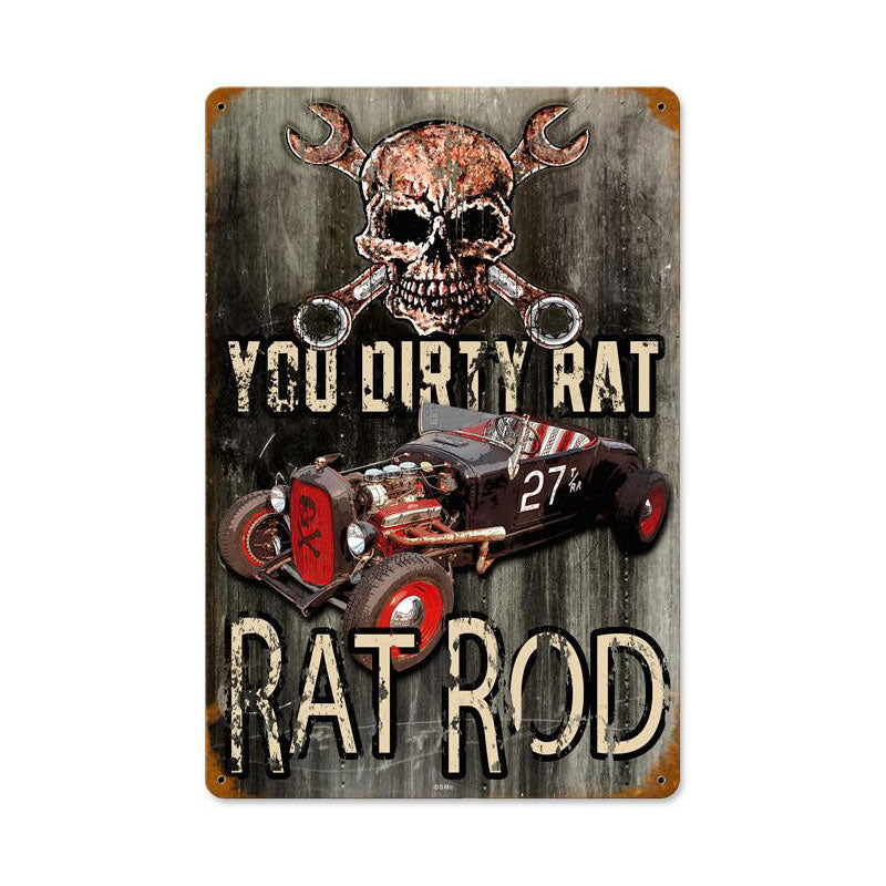 Dirty Rat Rod 12 x 18