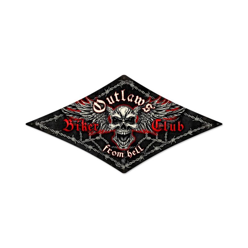 Outlaws Skull 14 x 24