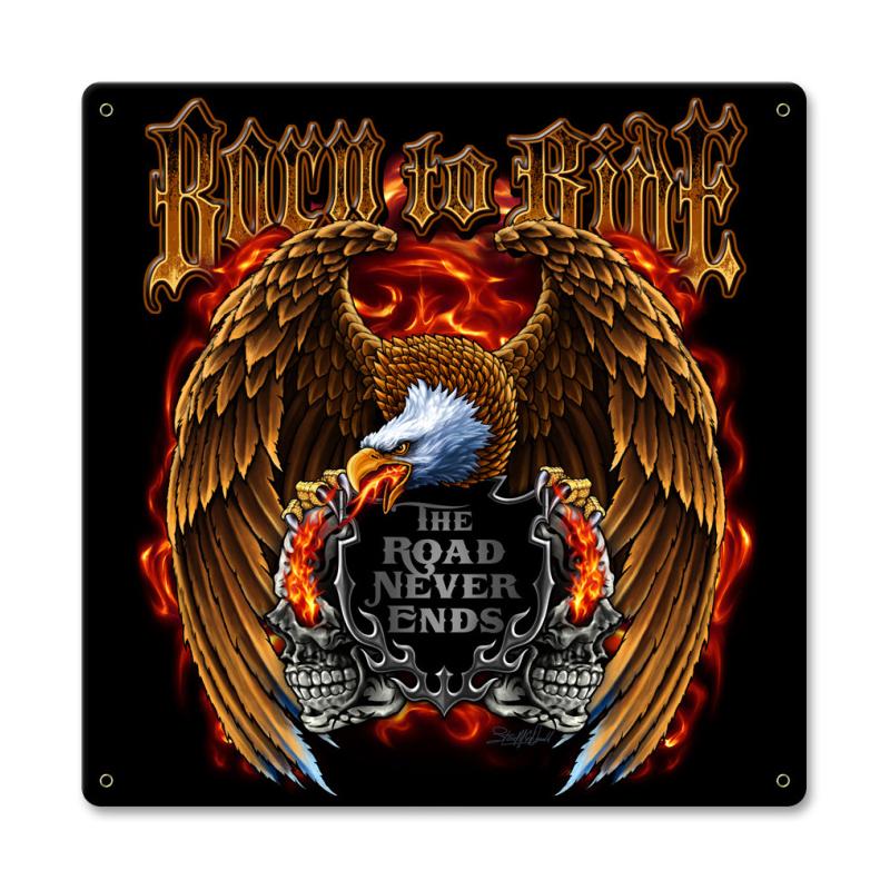 Born To Ride 18 x 18