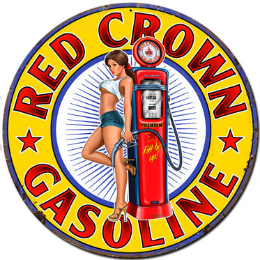 Red Crown Gasoline 30 x 30