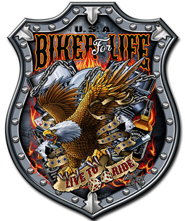 Bikers For Life 14 x 18