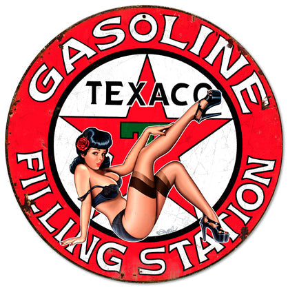 Texaco Girl 14 x 14