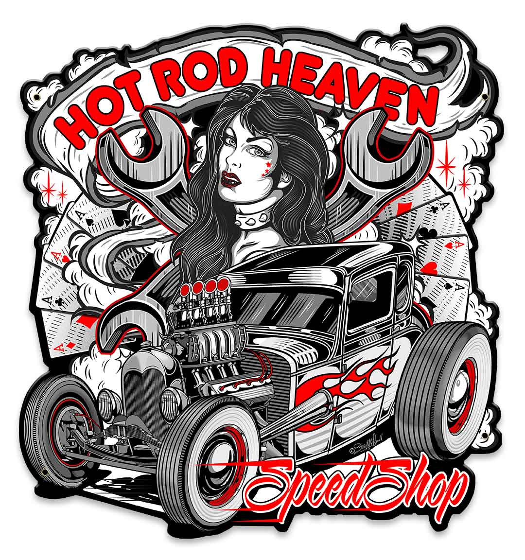 Hot Rod Heaven 2 14 x 15