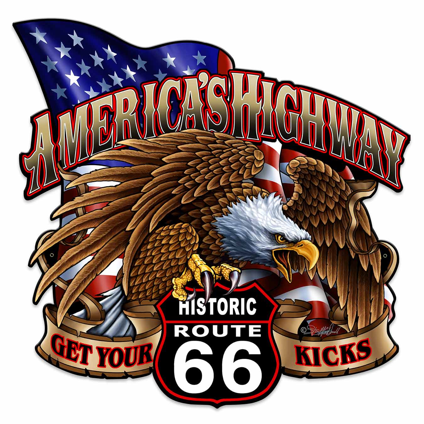 America'S Highway Route 66 24 x 24