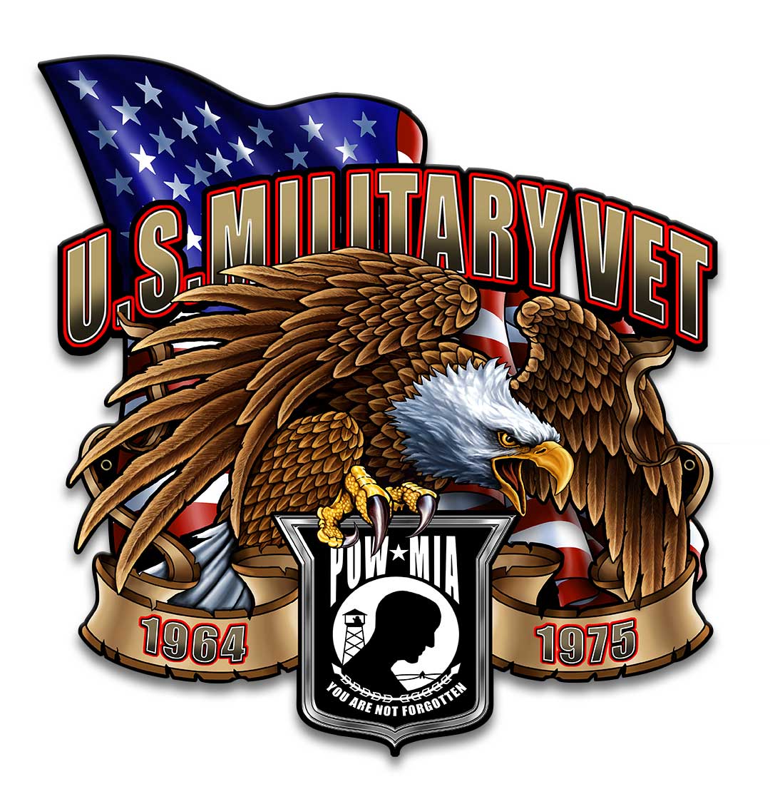 Us Military Vet Eagle 14 x 14