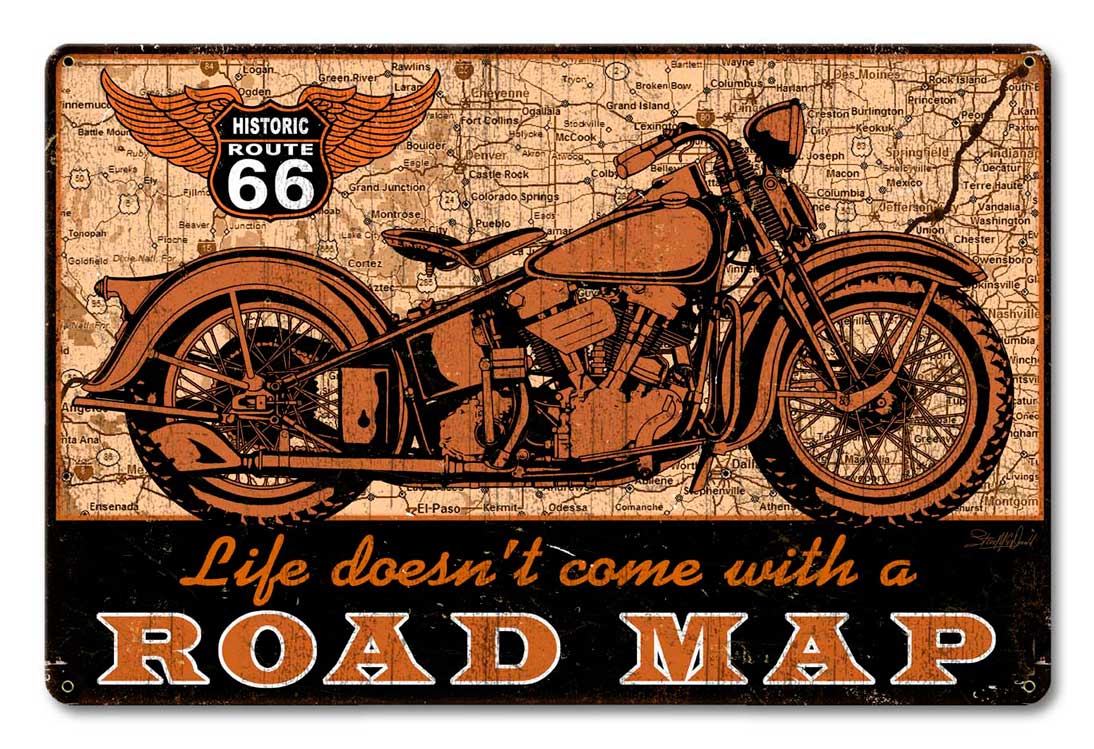 Road Map Bike 18 x 12