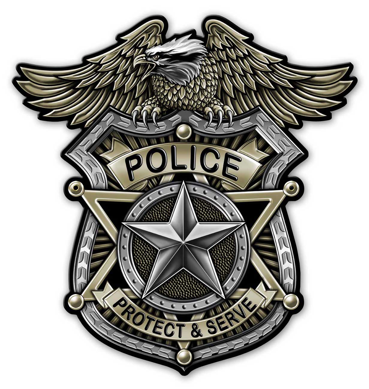 Police Badge 18 x 18