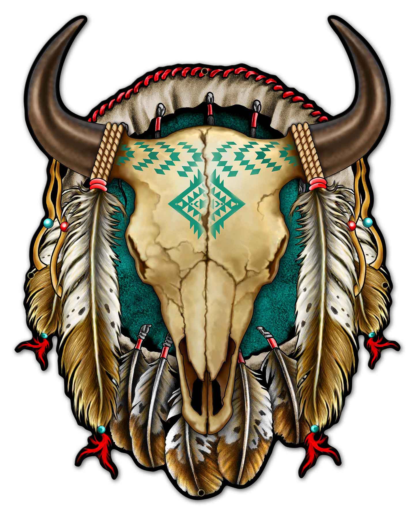Skull Shield 24 x 30