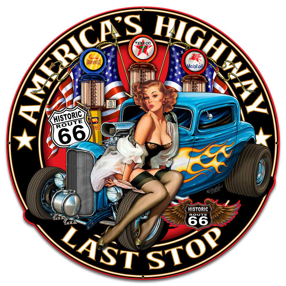 Americas Highway Last Stop 24 x 24