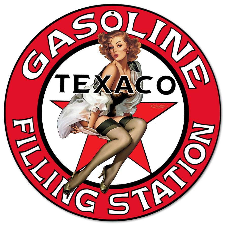 Texaco Girl 9 14 x 14