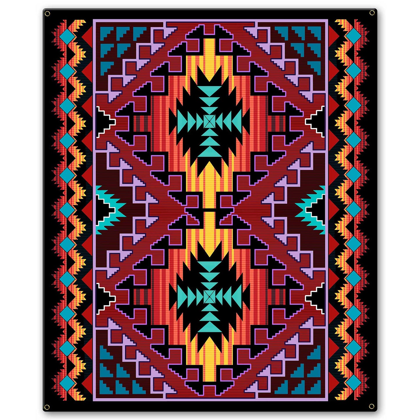 Indian Red Blanket Look 20 x 24