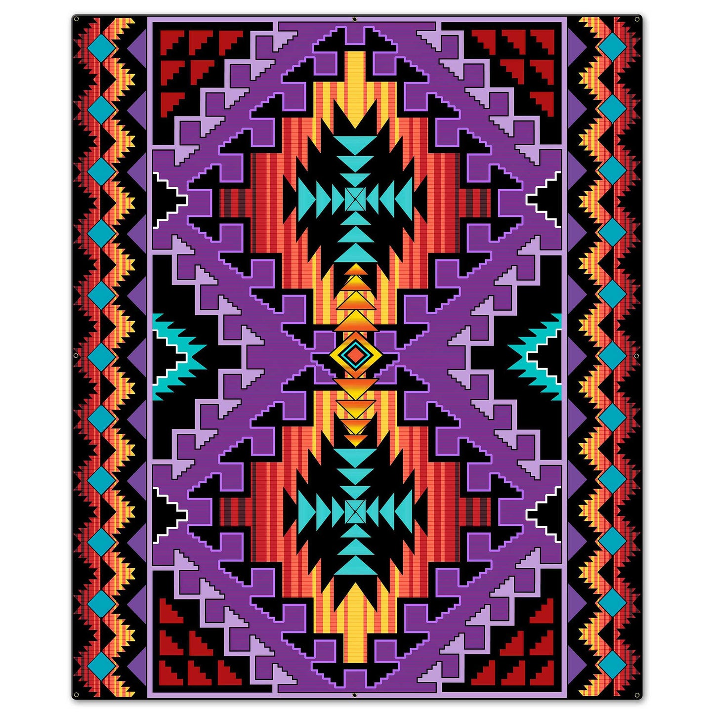 Indian Purple Blanket Look 30 x 36