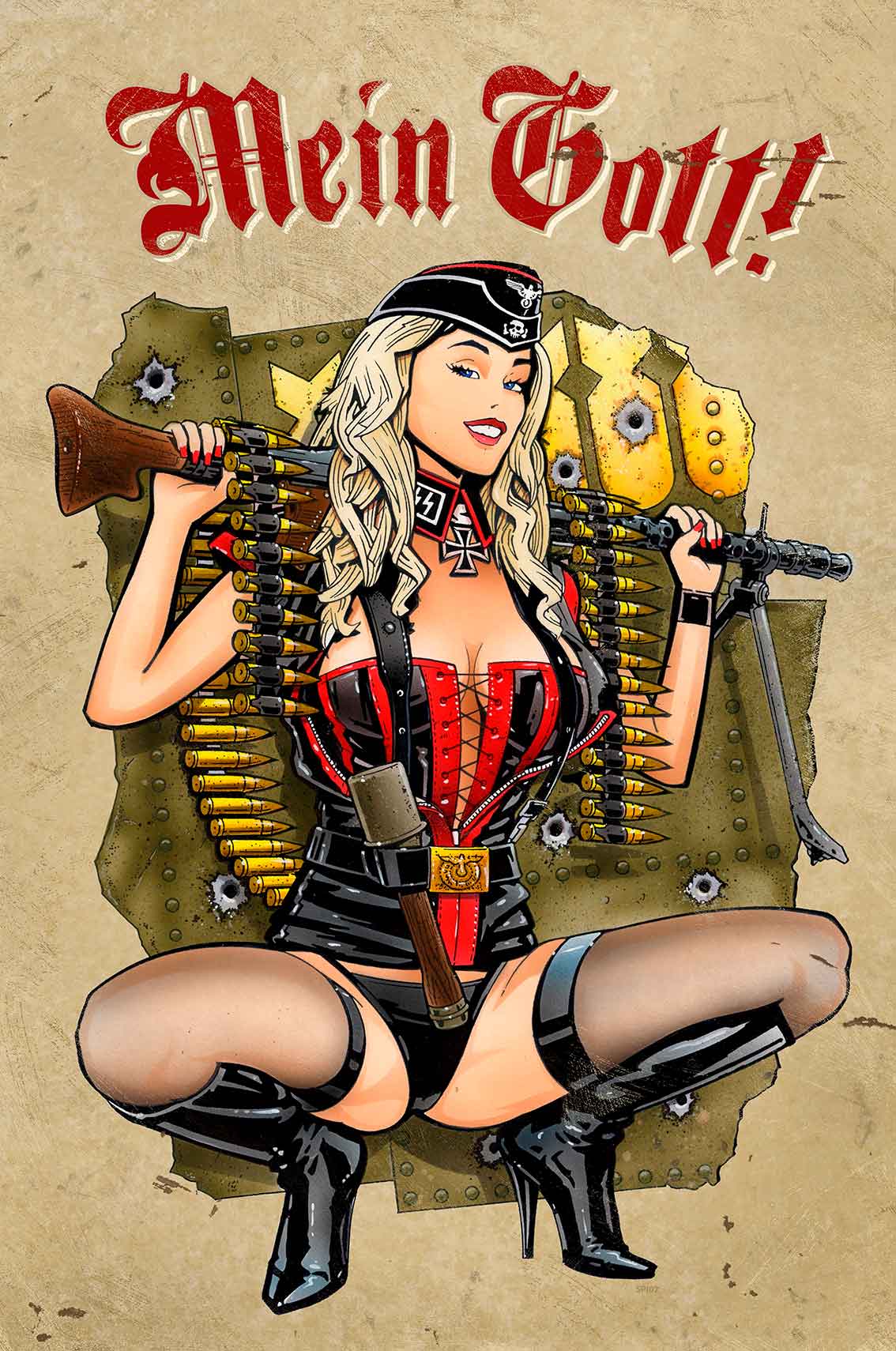 Gunner Girl 16 X 24