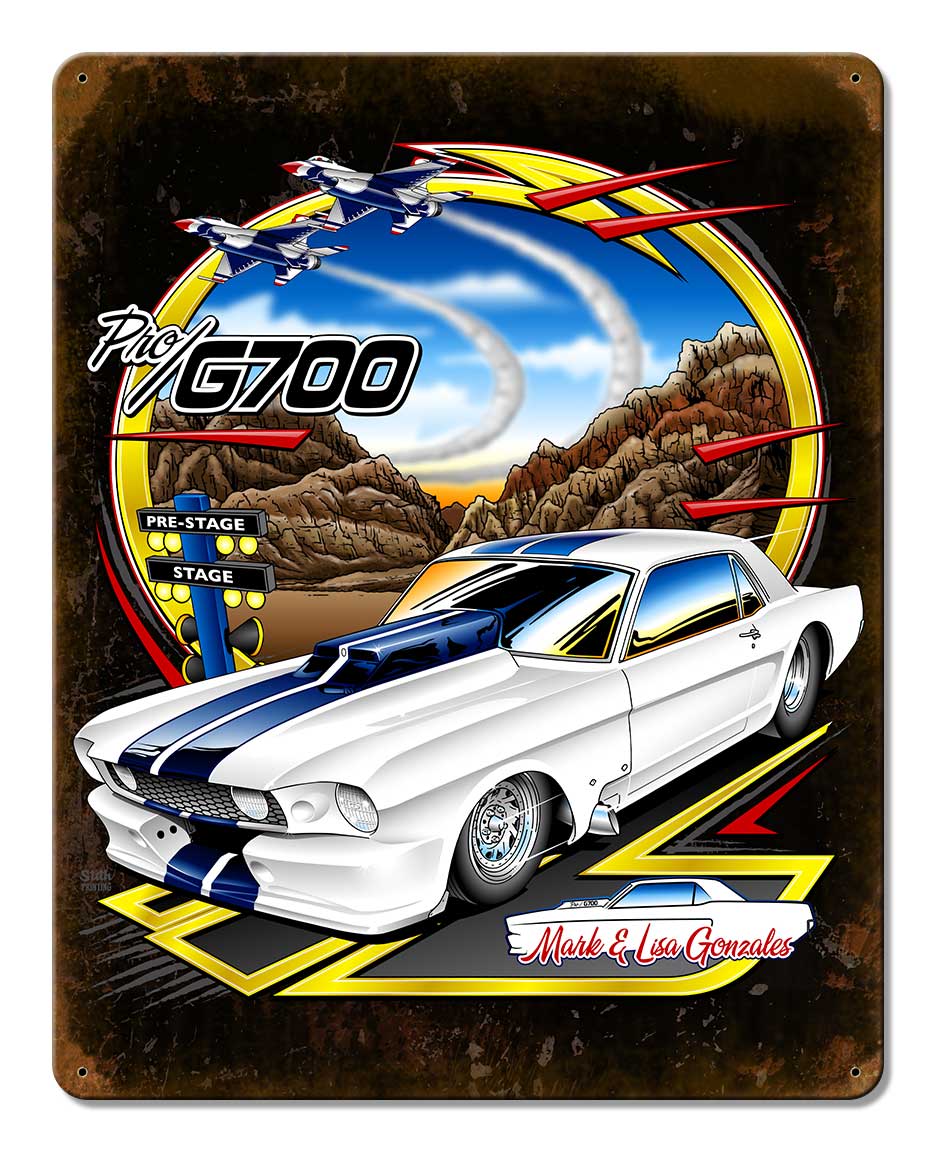 Mark Gonzales 66 Mustang 12 X 15