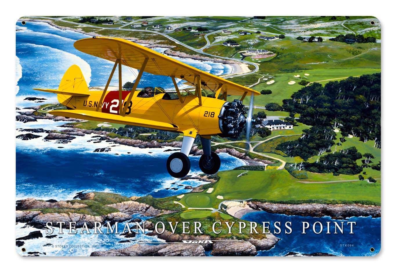 Stearman Cypress Point 18 x 12