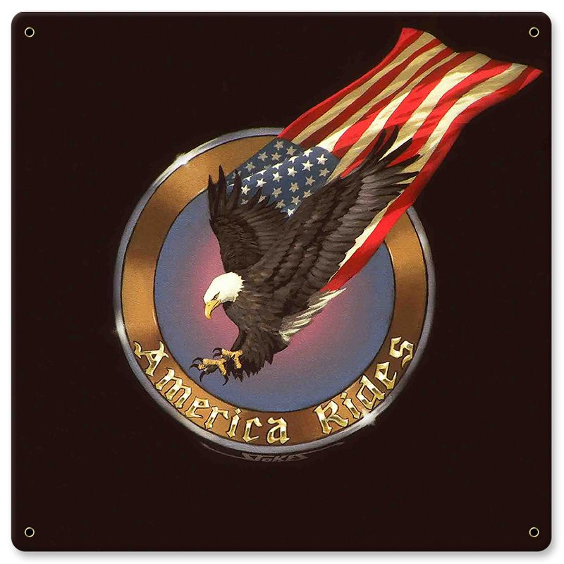America Rides Eagle 12 X 12
