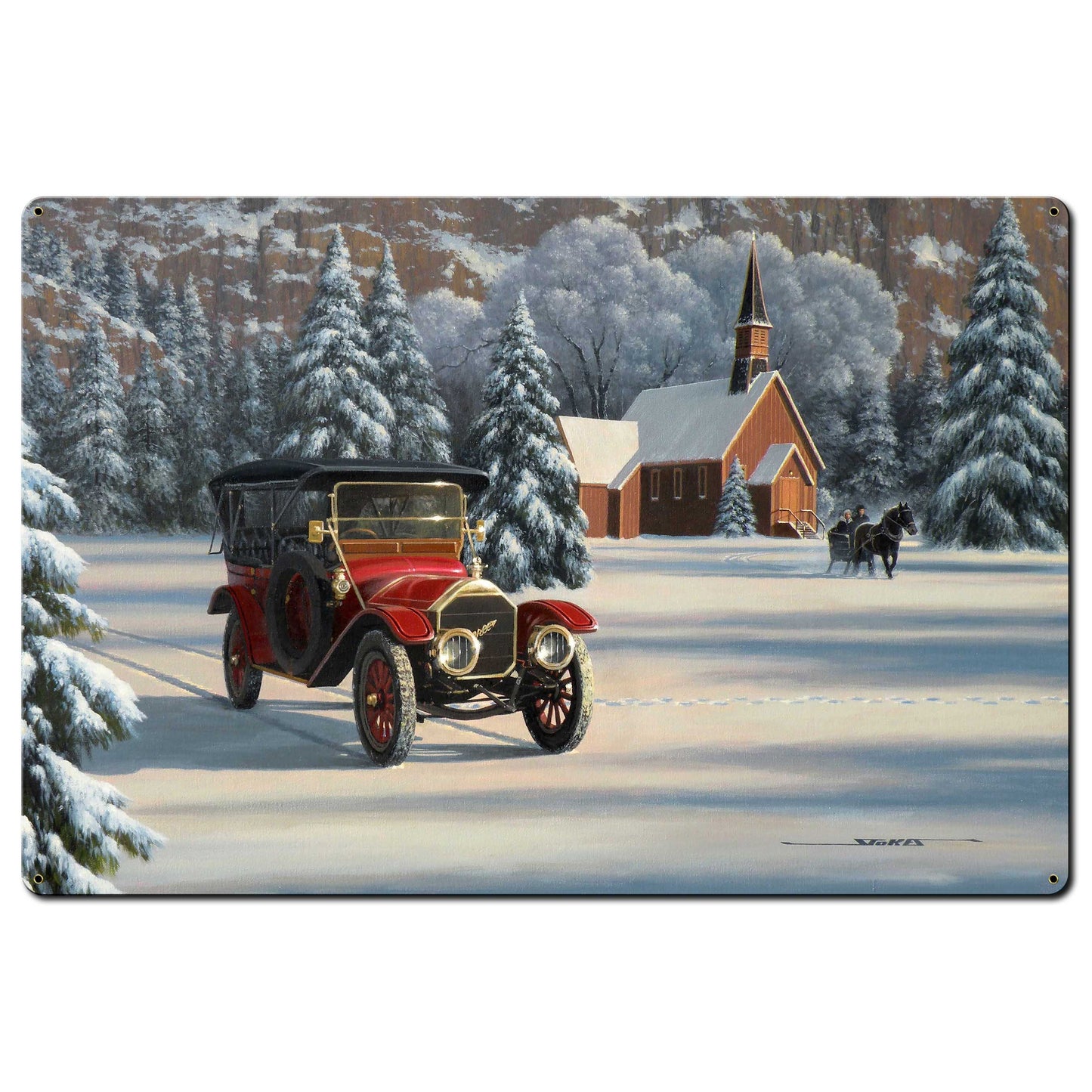 1912 Pierce Arrow Winter 36 x 24