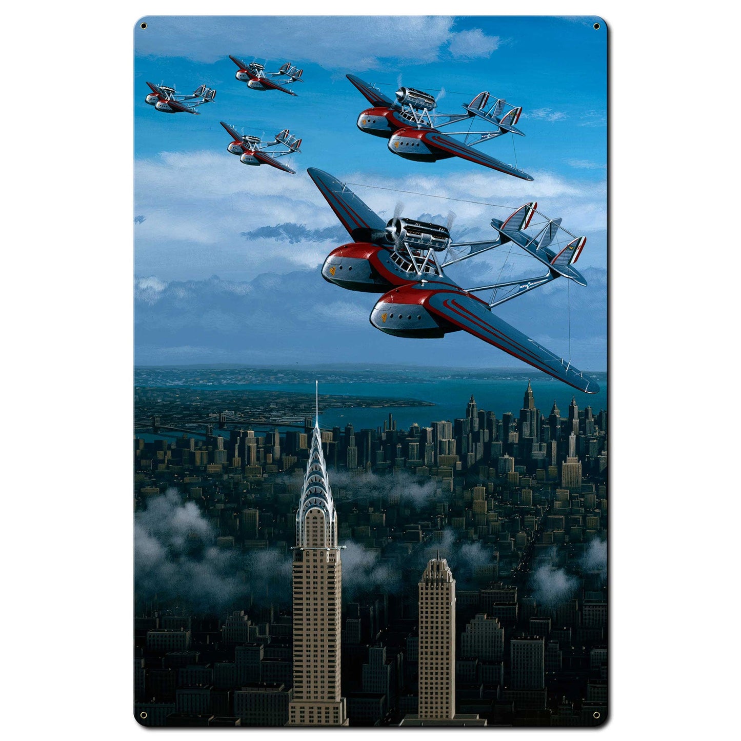 Planes Over New York 24 x 36