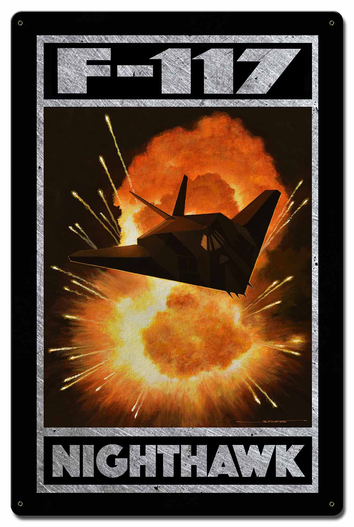 F-117 Nighthawk Ii 16 x 24