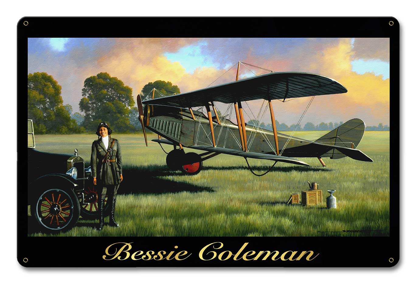 Bessie Coleman 18 x 12