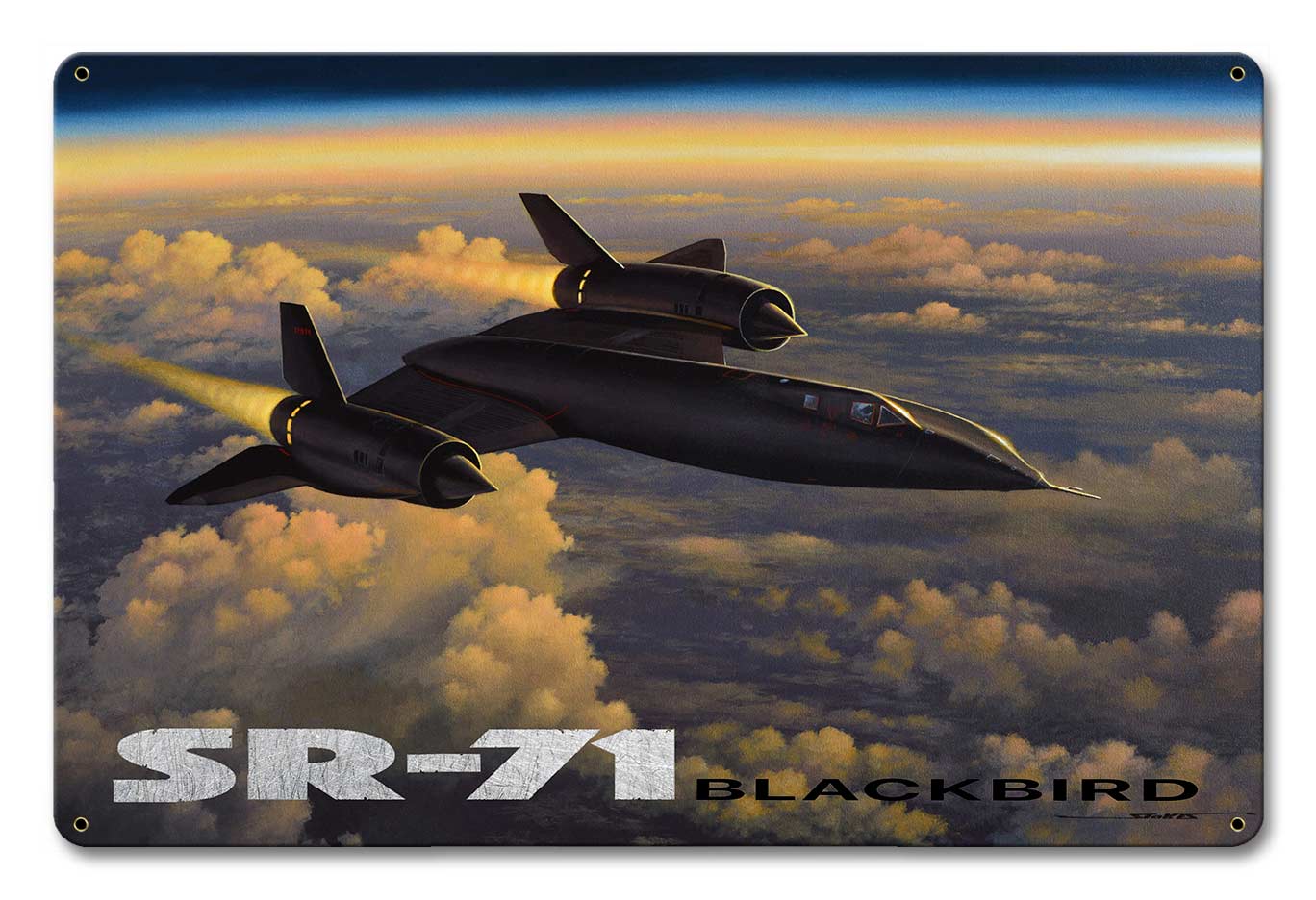 Sr-71 Blackbird 18 x 12