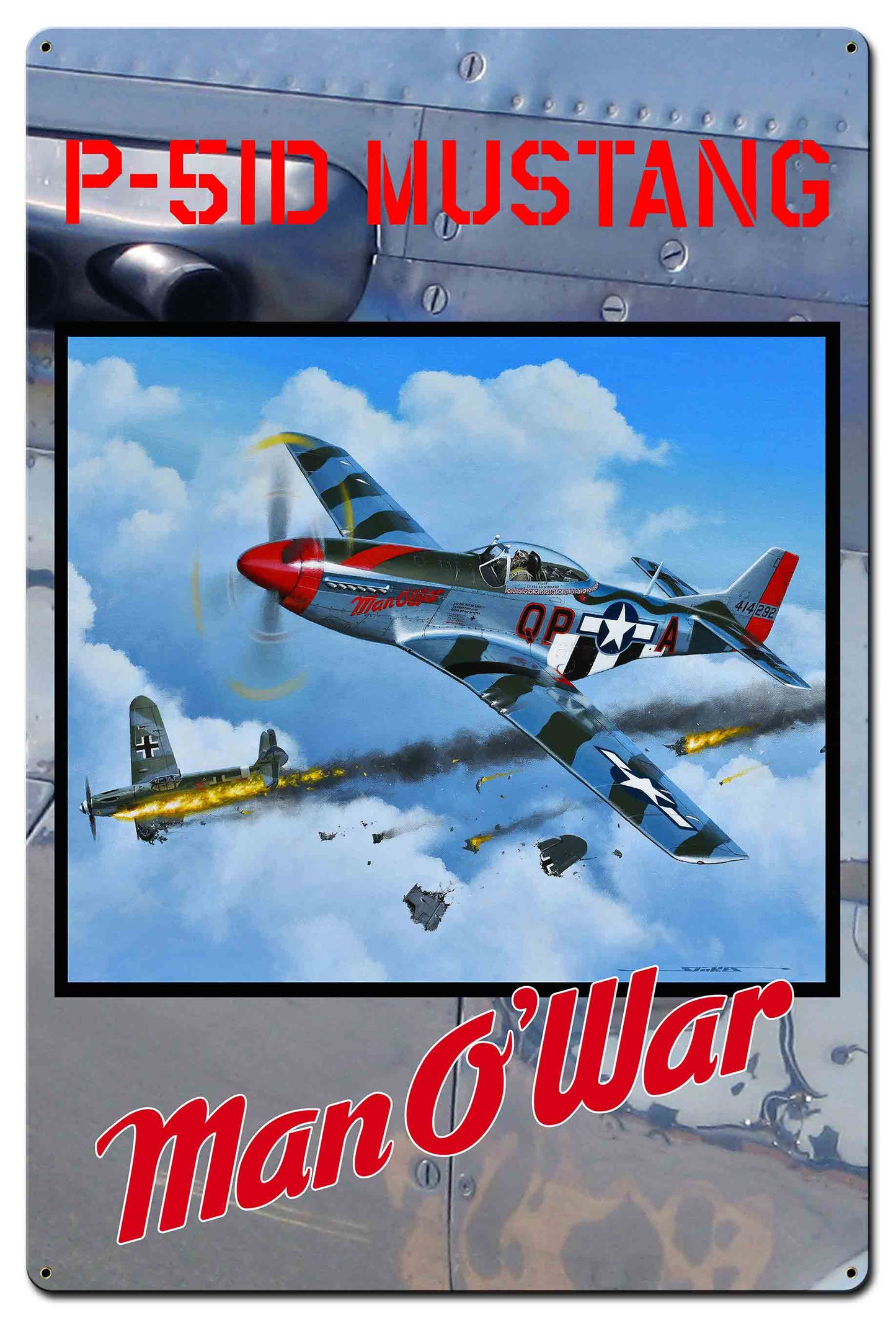 Man O War 24 x 36