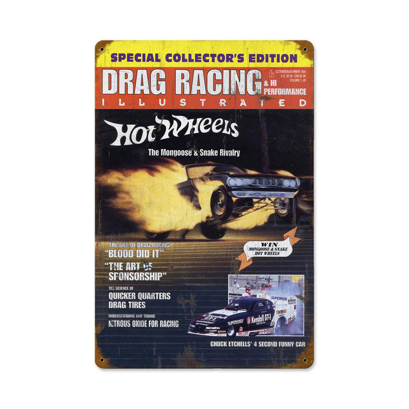 Drag Racing Cover 12 x 18