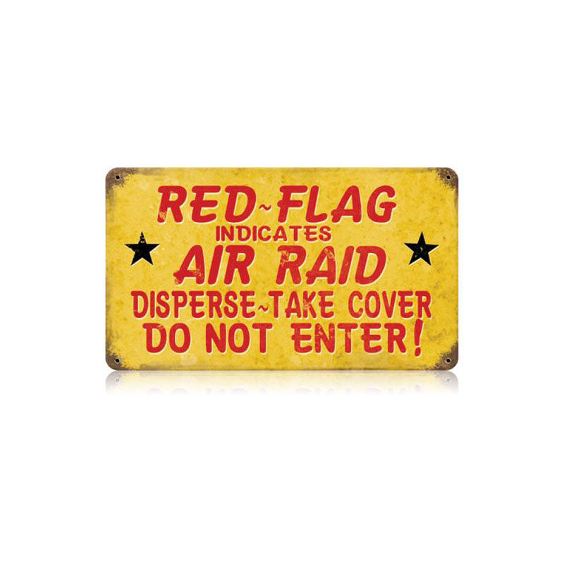 Red Flag Air Raid 14 x 8
