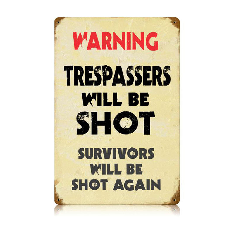 Trespassers 12 x 18