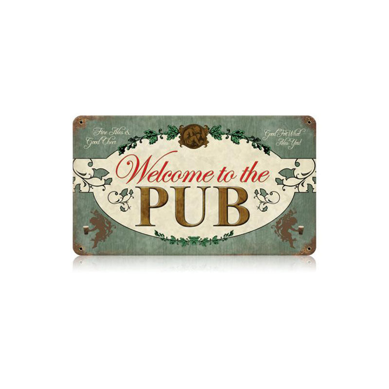 Welcome Pub 14 x 8