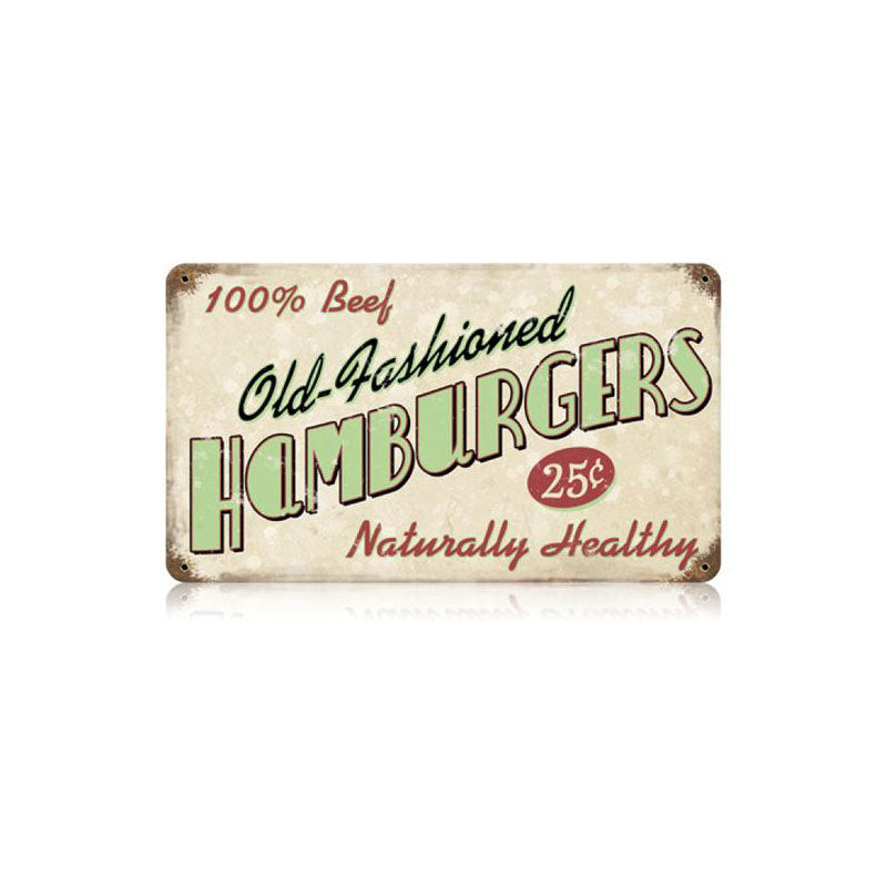 Old Fashioned Hamburgers 14 x 8