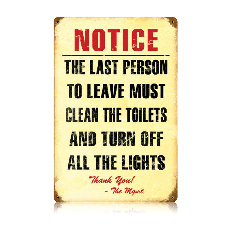 Clean Toilet 12 x 18