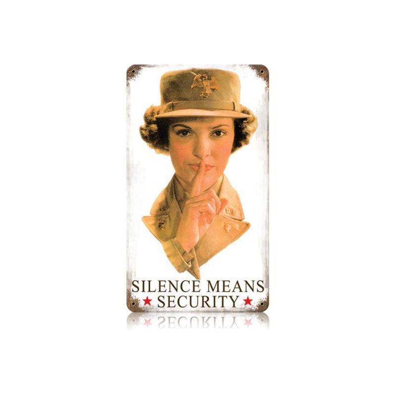 Silence Means Security 8 x 14