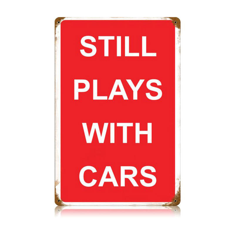 Plays With Cars 12 x 18