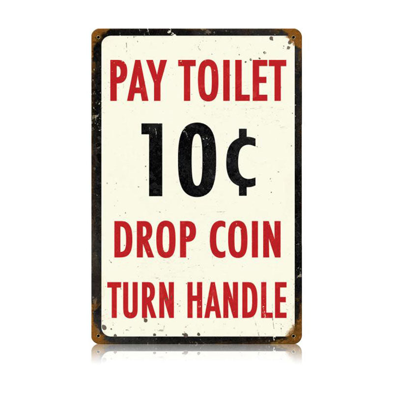 Pay Toilet 12 x 18