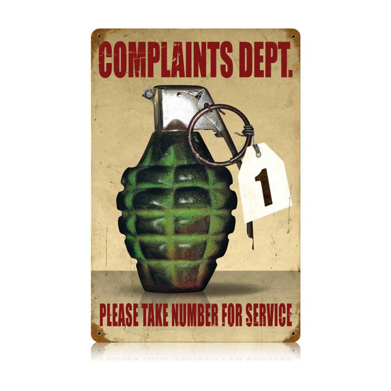 Complaints Dept. 12 x 18
