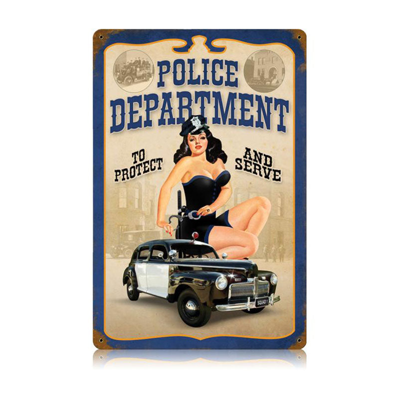 Police Pin Up 12 x 18