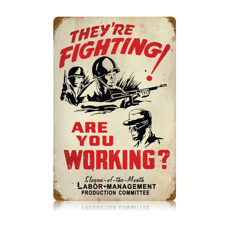 Fighting Working 12 x 18