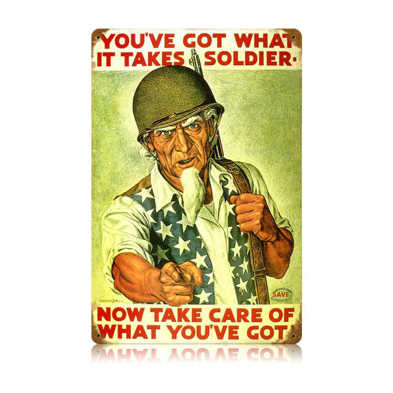Uncle Sam Soldier 18 x 12