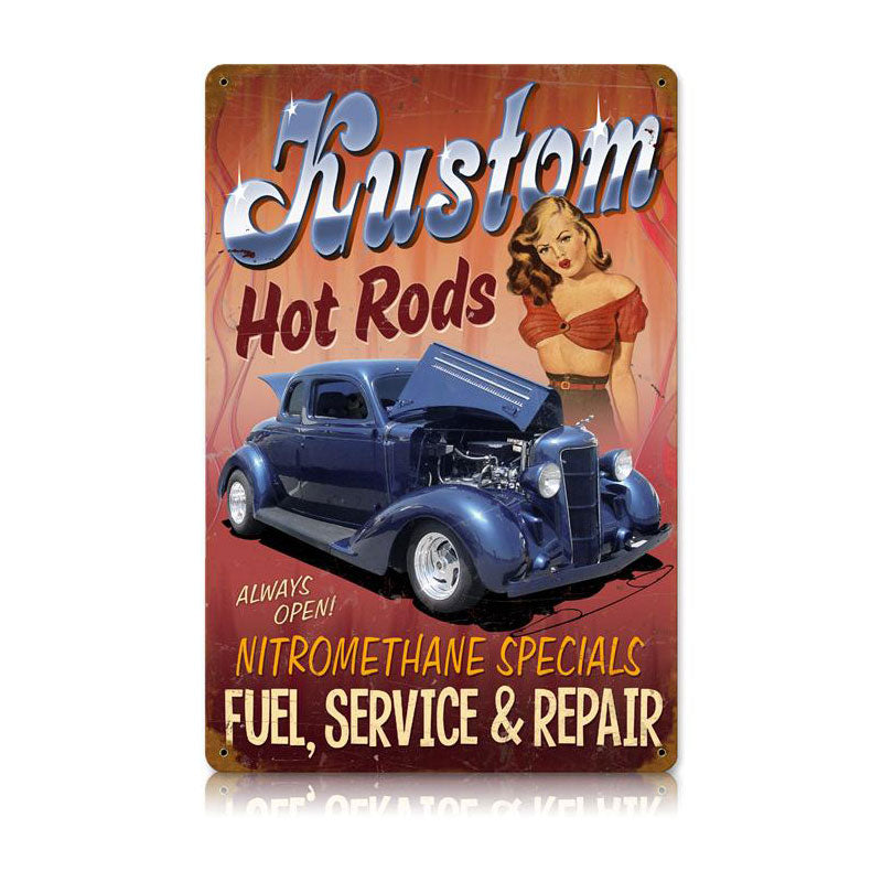 Kustom Hot Rods 12 x 18