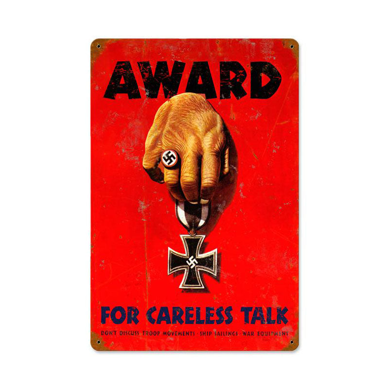 Careless Award 12 x 18
