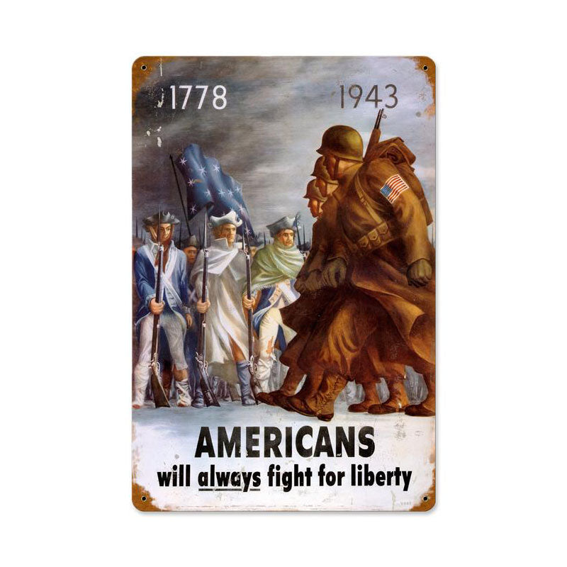 Americans Fight 12 x 18