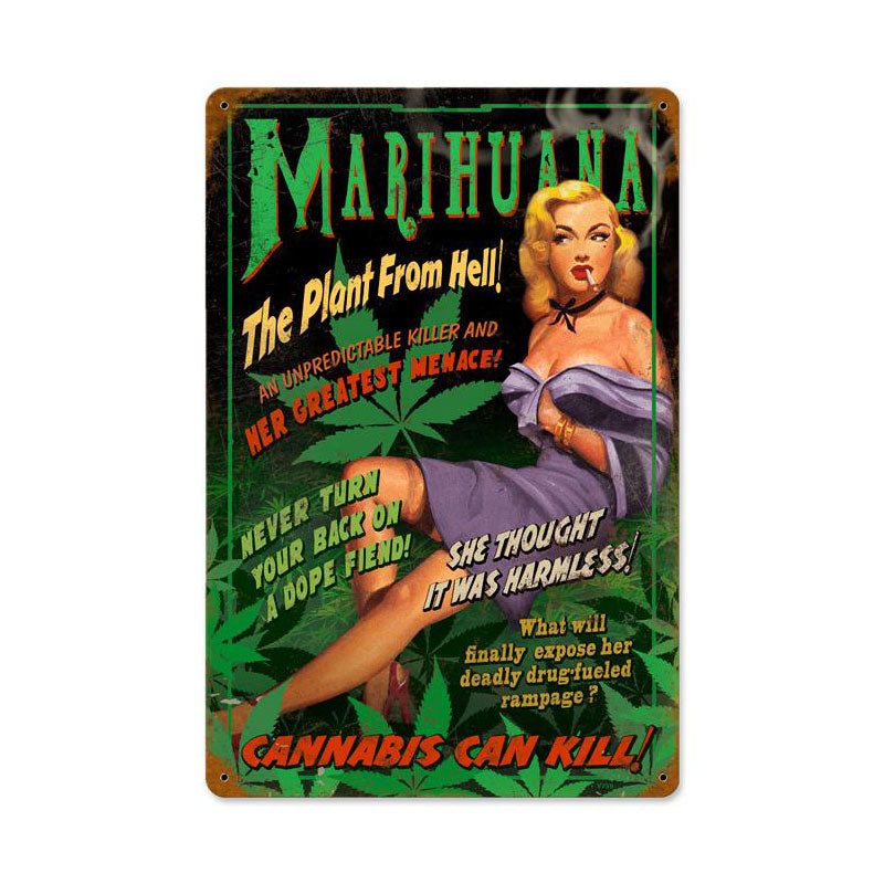 Marihuana Pin Up 18 x 12