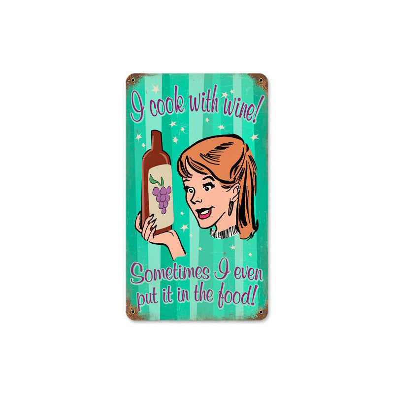 Cook With Wine 8 x 14